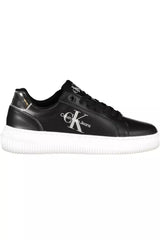 Calvin Klein Black Leather Women Sneaker