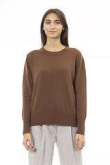 Alpha Studio Brown Cashmere Women Sweater