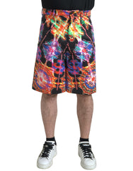 Dolce & Gabbana Multicolor Printed Cotton Men Bermuda Shorts