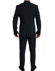 Dolce & Gabbana Black 2 Piece Double Breasted SICILIA Suit