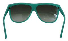 Dolce & Gabbana Green Stars Acetate Square Shades Sunglasses