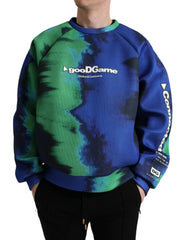 Dolce & Gabbana Multicolor Graphic Crew Neck Pullover Sweater