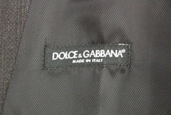 Dolce & Gabbana Elegant Striped Gray Dress Vest