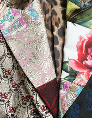Dolce & Gabbana Multicolor Floral Patchwork Jacquard Jacket