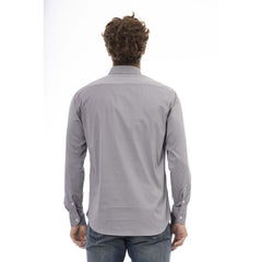 Baldinini Trend Gray Cotton Men Shirt