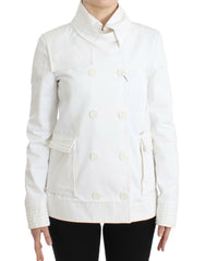 GF Ferre Chic Double Breasted Cotton Jacket