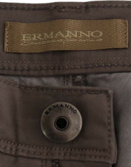 Ermanno Scervino Chic Taupe Skinny Jeans for Elevated Style