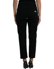 Dolce & Gabbana Elegant High Waist Black Stretch Jeans