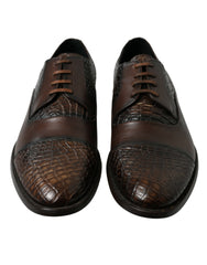 Dolce & Gabbana Elegant Textured Leather Oxford Dress Shoes