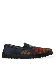 Dolce & Gabbana Elegant Multicolor Floral Loafers