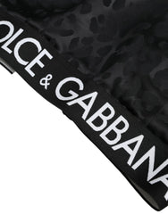 Dolce & Gabbana Elegant Black Cropped Top with Zip Closure