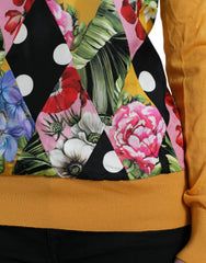 Dolce & Gabbana Multicolor Patchwork Cashmere Henley Sweater