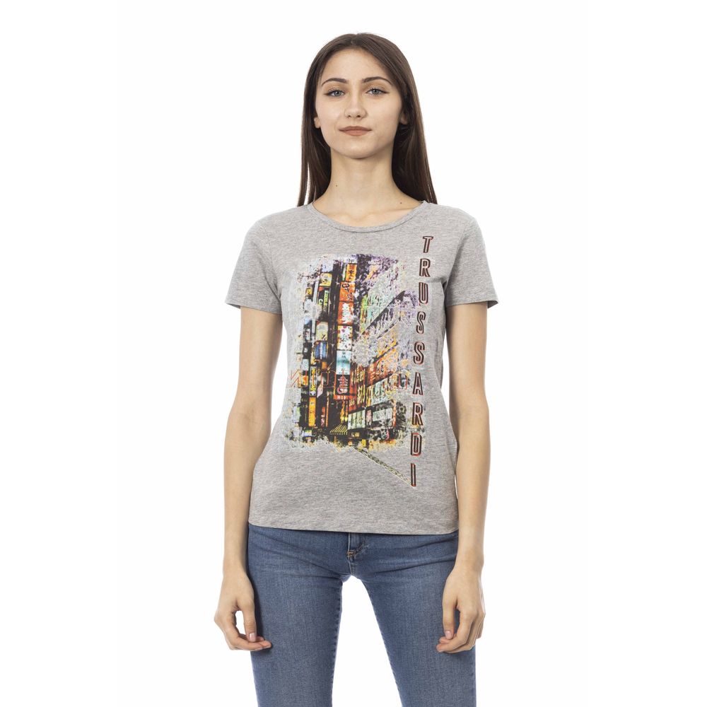 Trussardi Action Gray Cotton Women's Top