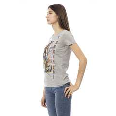 Trussardi Action Gray Cotton Women's Top