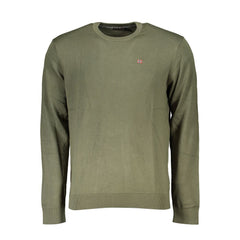 Napapijri Green Cotton Men Sweater