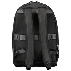 Tommy Hilfiger Black Polyester Men Backpack