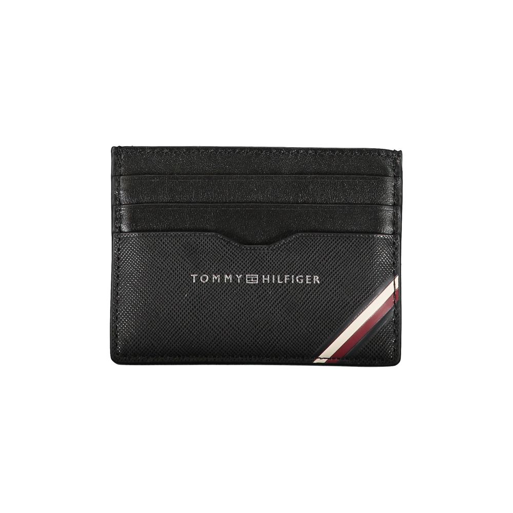 Tommy Hilfiger Black Leather Men Wallet