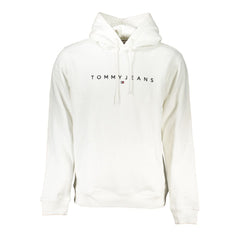 Tommy Hilfiger Elegant White Hooded Sweatshirt with Embroidery