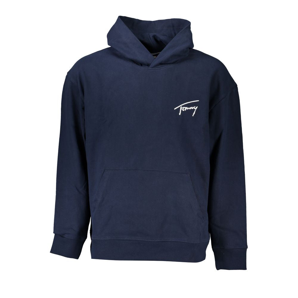 Tommy Hilfiger Eco-Conscious Blue Hooded Sweatshirt