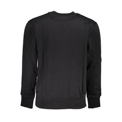 Calvin Klein Sleek Black Crew Neck Fleece Sweatshirt