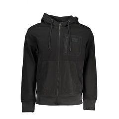 Calvin Klein Sleek Hooded Zip Sweatshirt with Contrasting Details