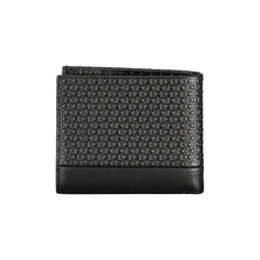 Calvin Klein Sleek Black Leather Wallet with Contrast Details