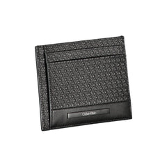 Calvin Klein Elegant Leather Card Holder with Contrasting Details