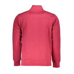 U.S. Grand Polo Chic Pink Long Sleeve Zip Sweatshirt