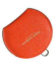 Dolce & Gabbana Elegant Orange Leather Mirror Holder