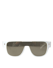 Dolce & Gabbana White Acetate Mirror Lenses DG4356 Sunglasses