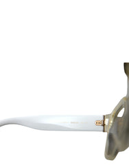 Dolce & Gabbana White Acetate Mirror Lenses DG4356 Sunglasses