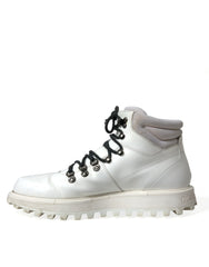 Dolce & Gabbana Pristine White Italian Ankle Boots