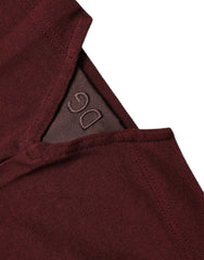 Dolce & Gabbana Maroon Collared Short Sleeves Polo T-shirt
