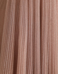 Dolce & Gabbana Light Lilac Pleated Lame Tulle One Shoulder Dress