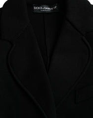 Dolce & Gabbana Black Viscose Single Breasted Blazer Jacket