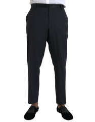 Dolce & Gabbana Blue Wool Men Skinny Dress Pants