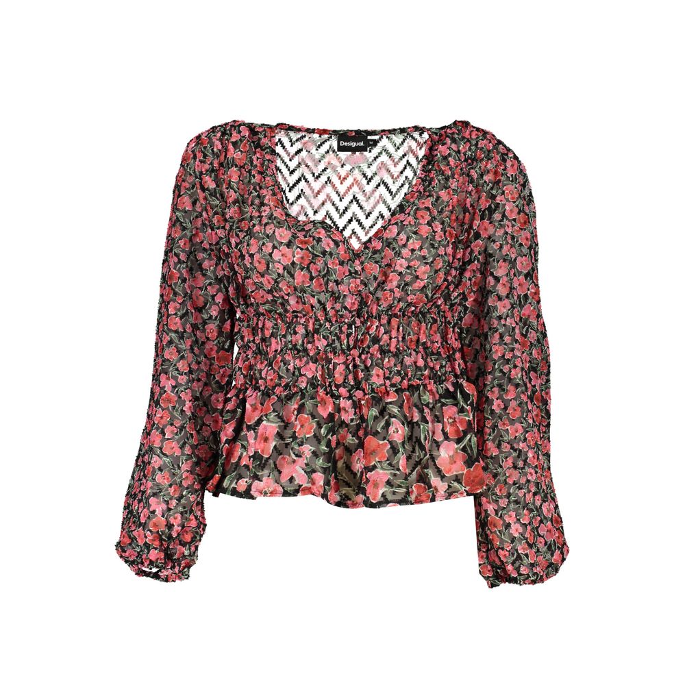 Desigual Pink Polyester Sweater