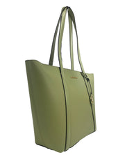 Michael Kors Large Pratt Shoulder Zip Tote Bag Light Sage