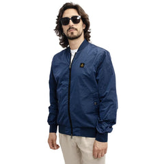 Refrigiwear Elevated Casual Blue Bomber Jacket