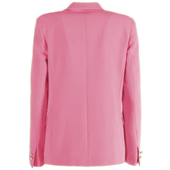 Yes Zee Pink Polyester Women Blazer