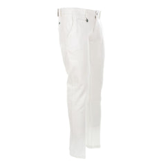 Yes Zee Honeycomb Cotton Chino Trousers - Pristine White