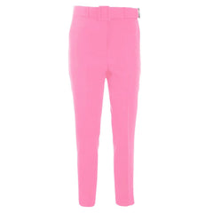 Yes Zee Pink Polyester Women Trouser