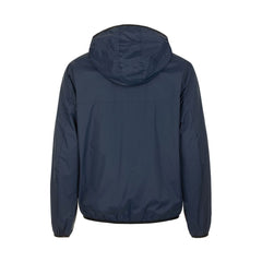 Fred Mello Sleek Blue Nylon Jacket - Zip Closure & Compact Design