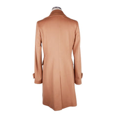 Made in Italy Beige Wool Women Coat