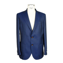 Emilio Romanelli Blue Wool Men's Blazer