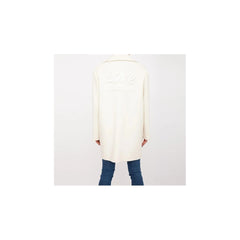 Love Moschino White Wool Women Coat