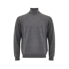 FERRANTE Elegant Gray Wool Sweater for Men