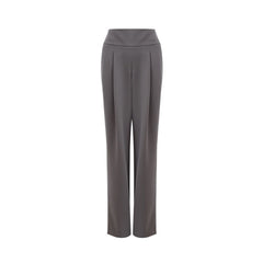 Lardini Chic Gray Wool Trousers for Sophisticated Style