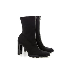 Alexander McQueen Sleek Neoprene Leather Boots