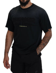 Dsquared² Black Cotton Short Sleeves Crewneck T-shirt